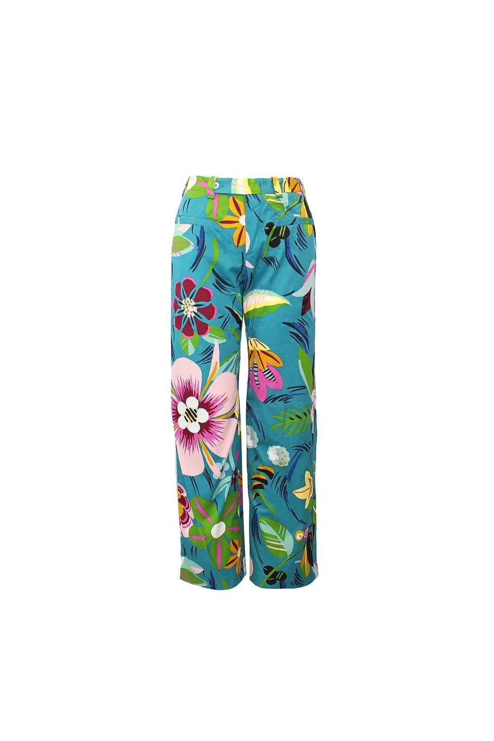 Gucci Vintage Flower Print Pants 1999 Tom Ford - image 1