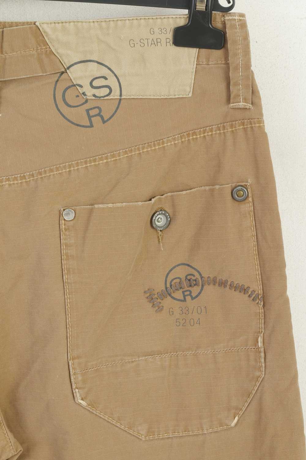 G Star Raw G-Star Raw Men 31 Trousers Brown Cotto… - image 5