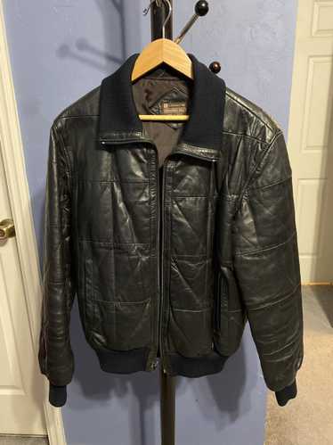 Members Only Vintage Black Faux Leather Jacket