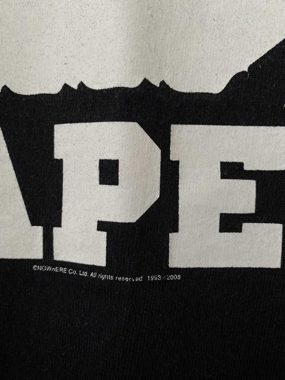 Bape 2008 Triple College Logo Tee Black Nigo Era … - image 5