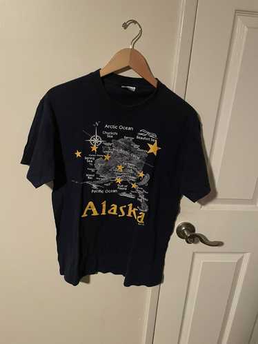 Hanes × Vintage Vintage Alaska Map tee