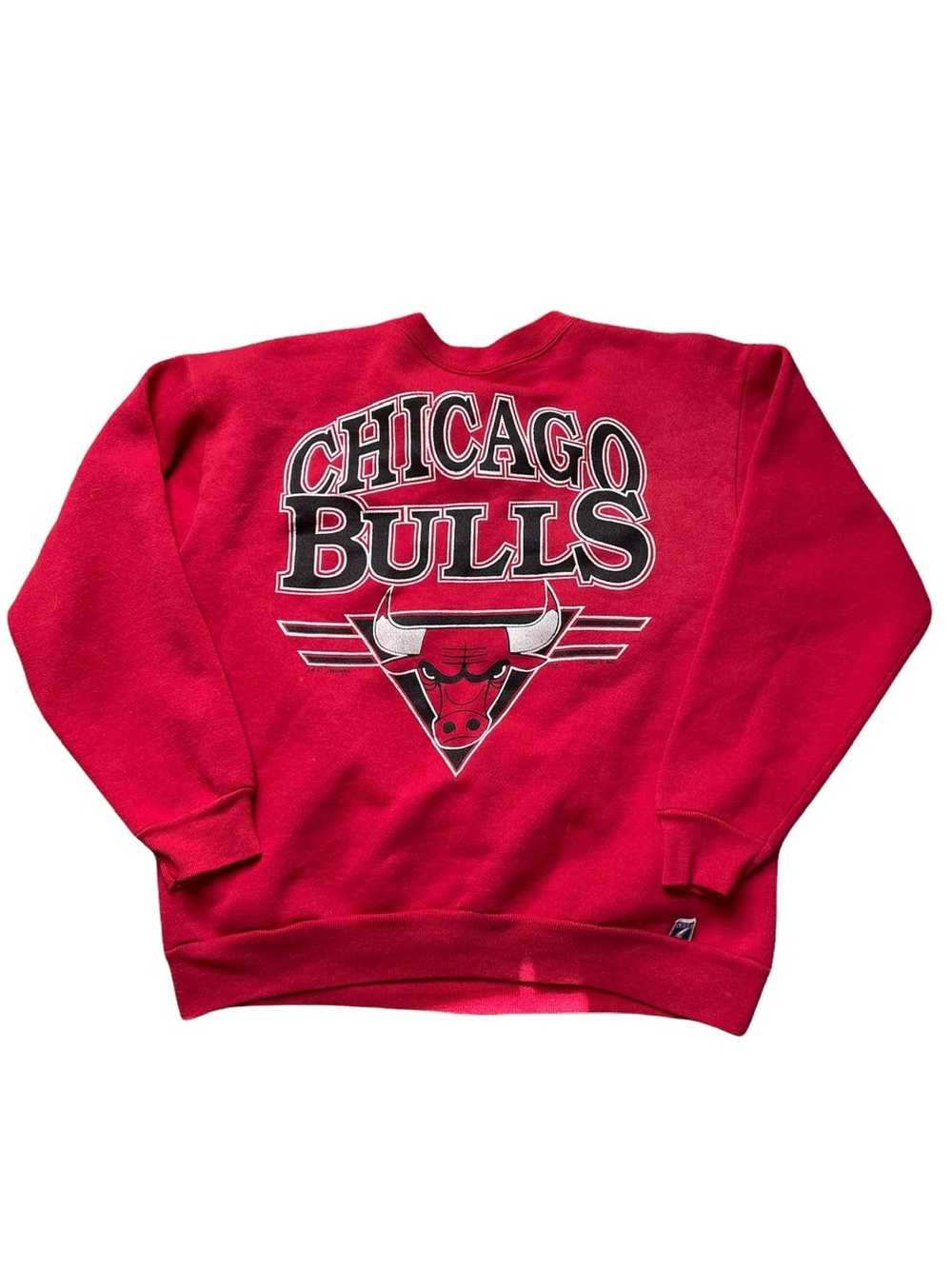 Mitchell & Ness - Chicago Bulls Vintage Big Logo Tee in Faded Black