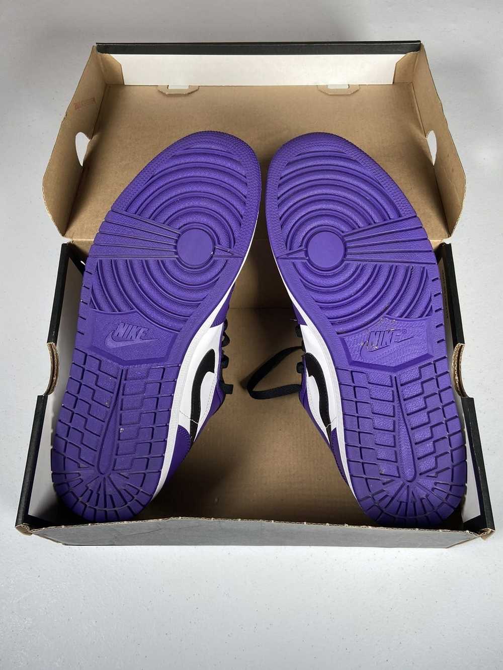 Jordan Brand Jordon 1 Low Court Purple White - image 10