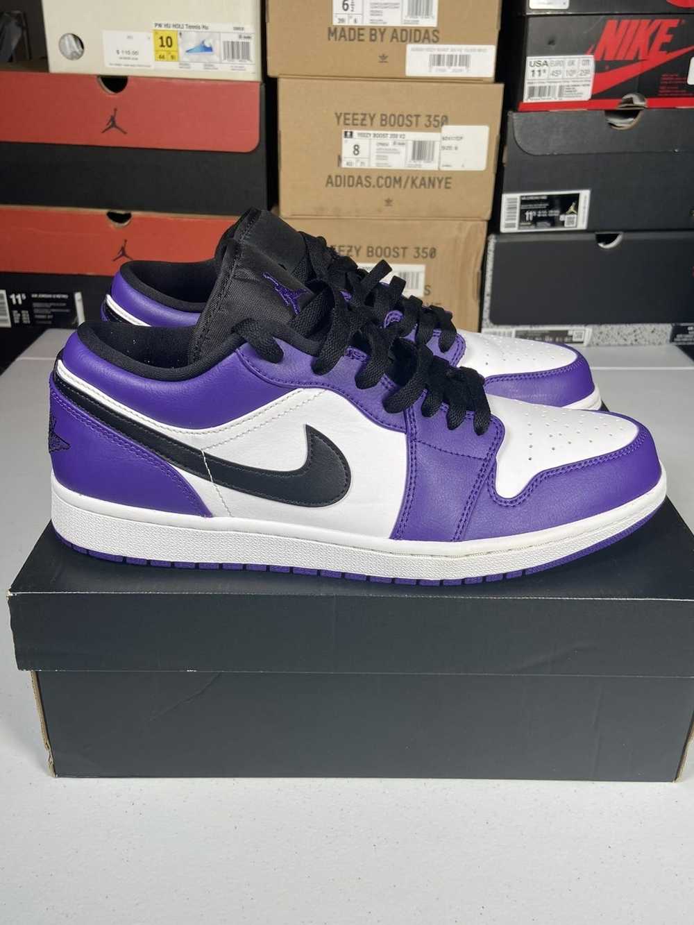Jordan Brand Jordon 1 Low Court Purple White - image 3