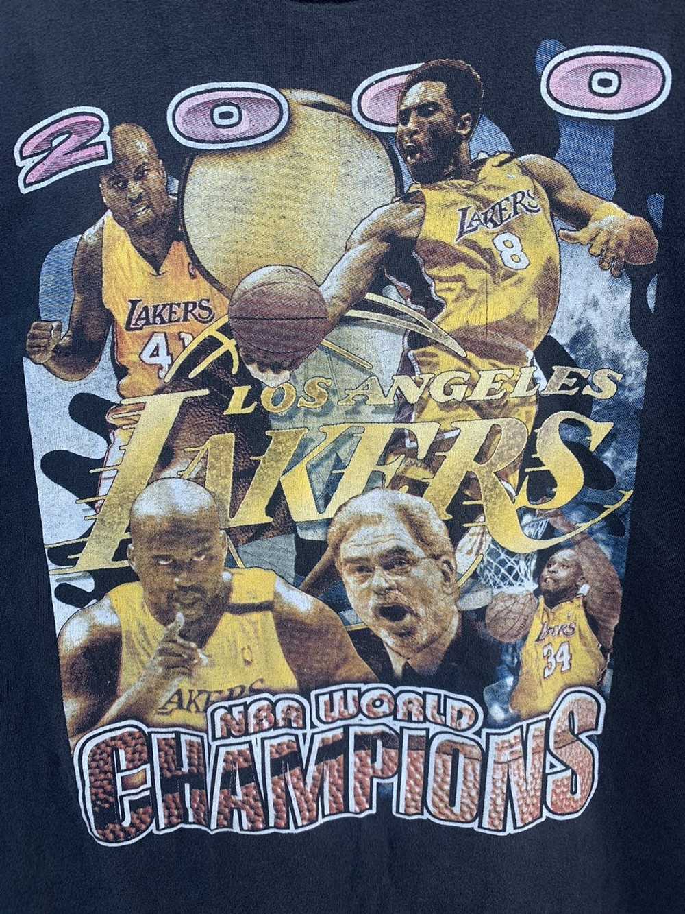 Lakers × NBA × Rap Tees Vintage 2000 Lakers Champ… - image 2