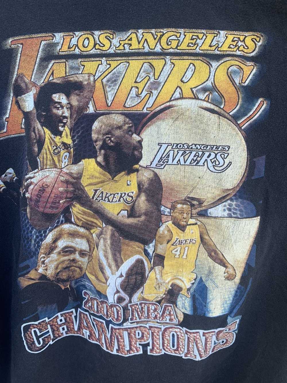 Lakers × NBA × Rap Tees Vintage 2000 Lakers Champ… - image 4