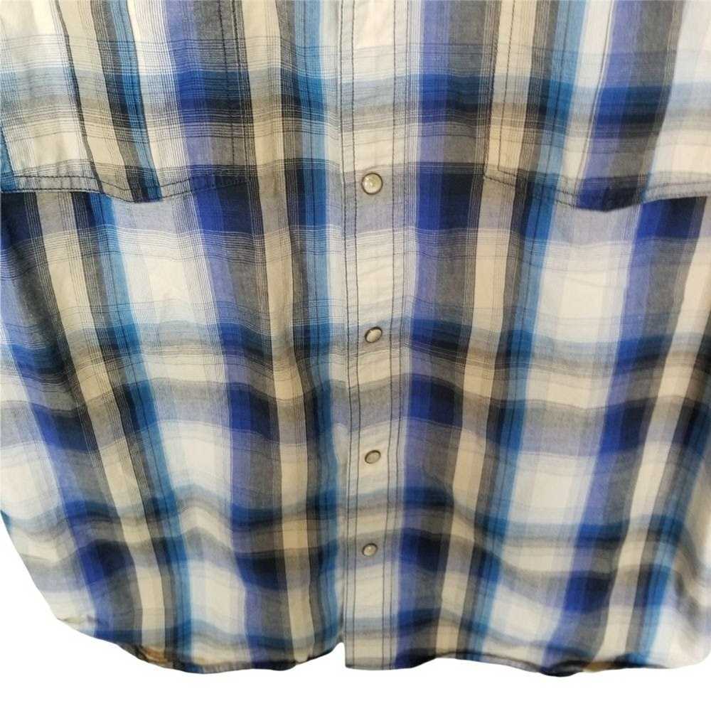 Carhartt Carhartt Mens L Blue Plaid Bozeman Butto… - image 4