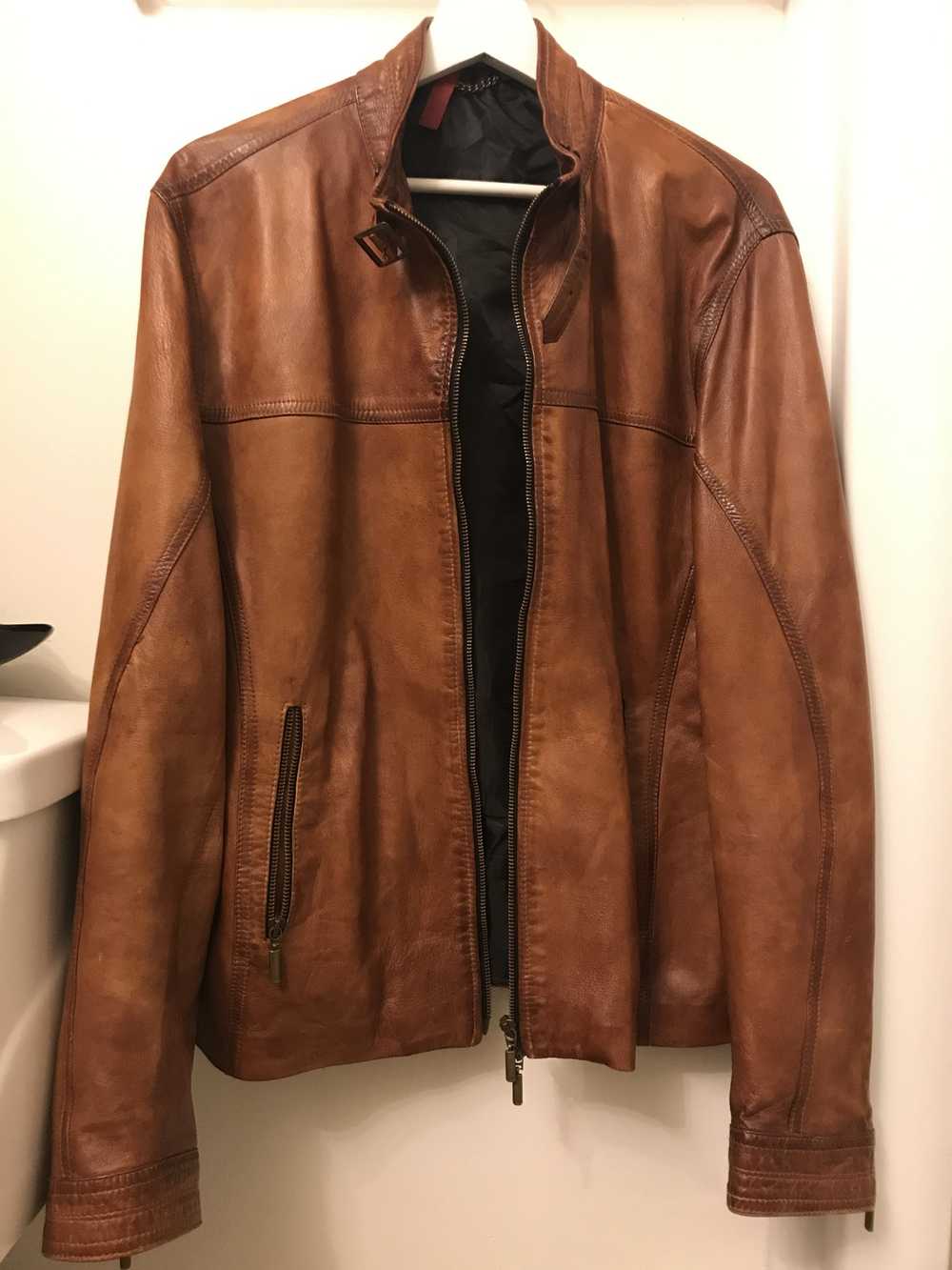 Vera Pelle Brown leather VP jacket perfect condit… - image 1