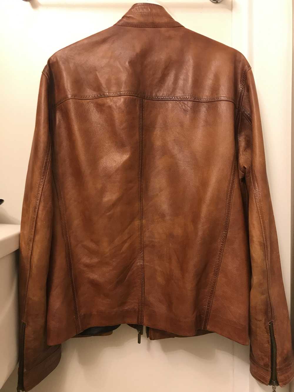 Vera Pelle Brown leather VP jacket perfect condit… - image 2