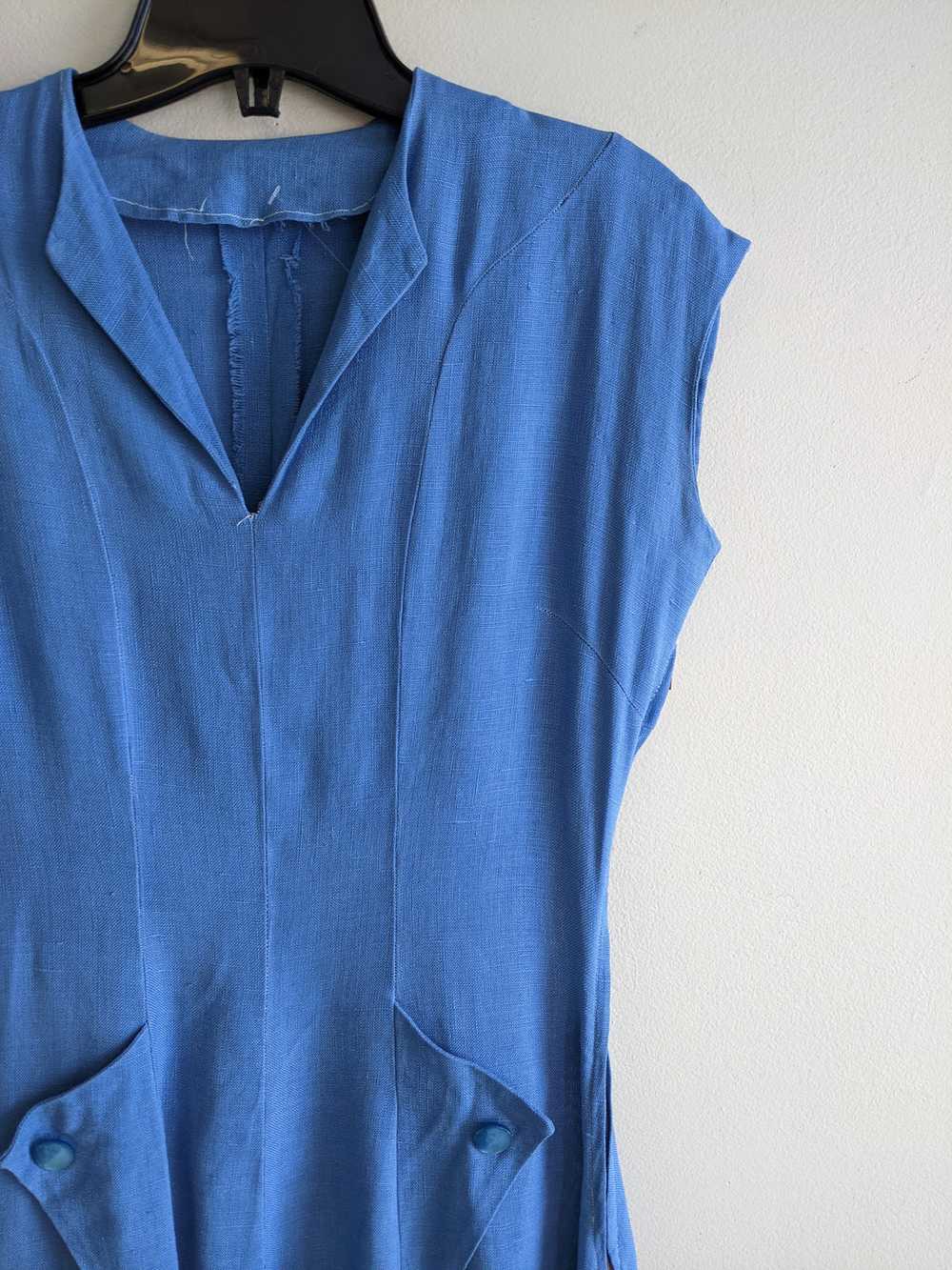 1950s Cornflower Blue Dress - XS - image 2