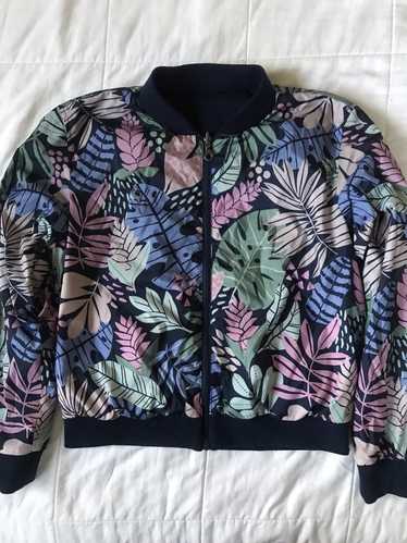 Streetwear Reversible Navy / Tropical Bomber Jack… - image 1