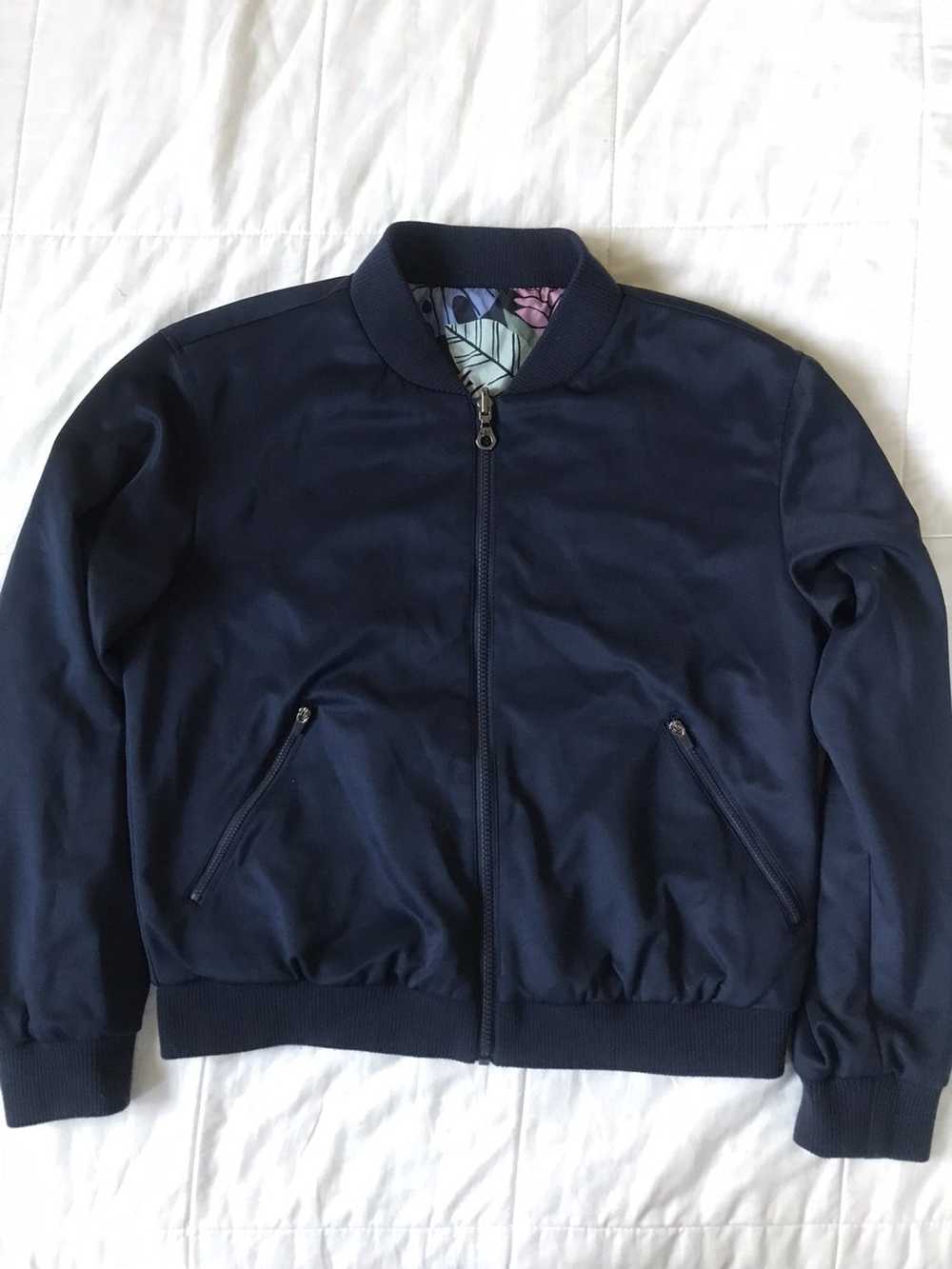 Streetwear Reversible Navy / Tropical Bomber Jack… - image 3