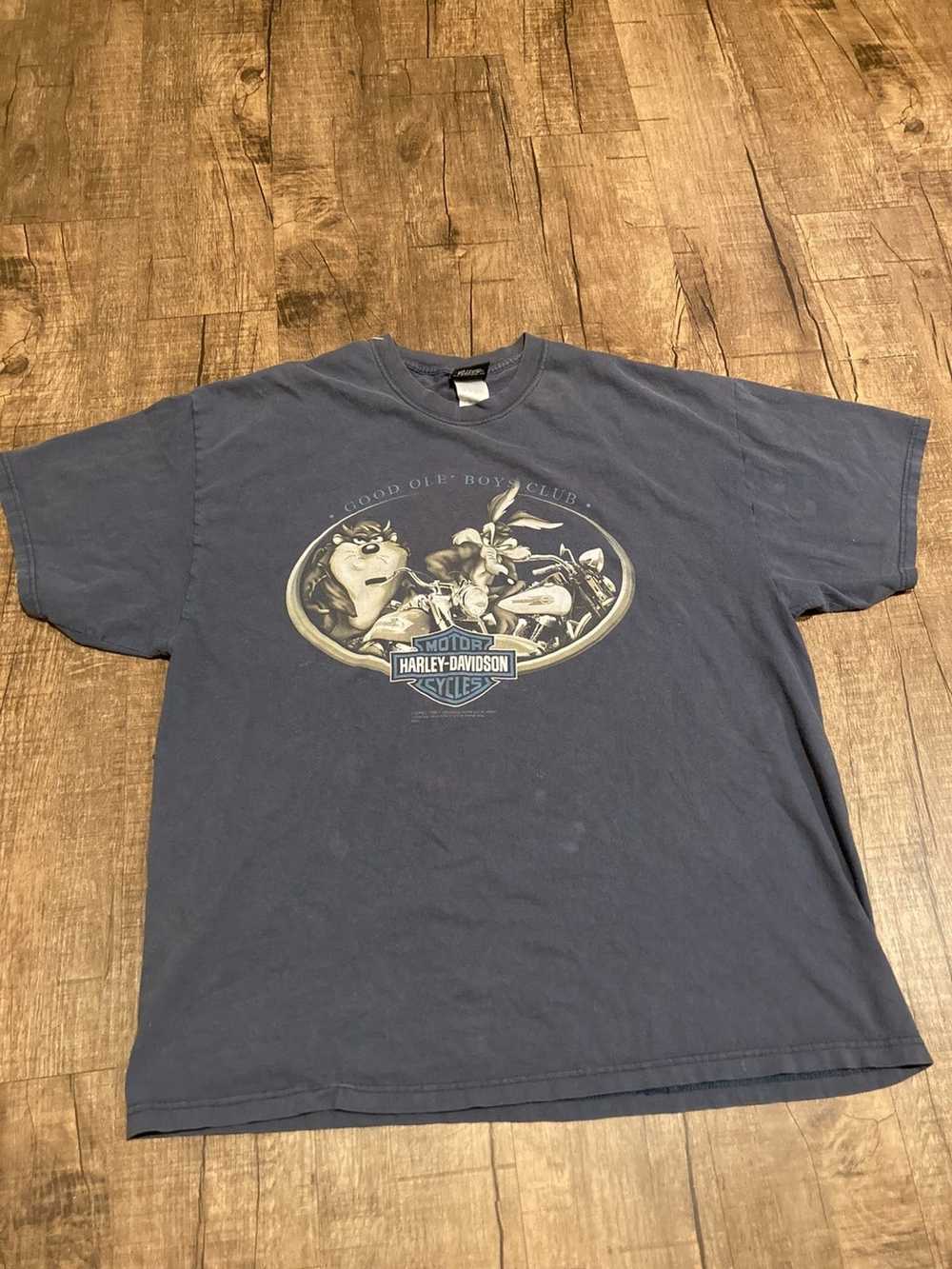 Vintage 90´s Harley Davidson Looney Tunes Biker Tee Shirt L RNBXPR