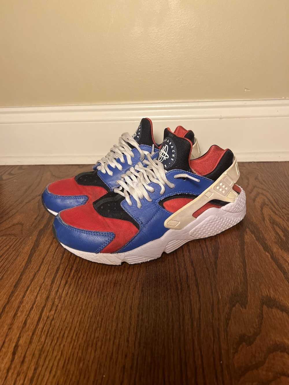 Nike Blue red huaraches - image 1