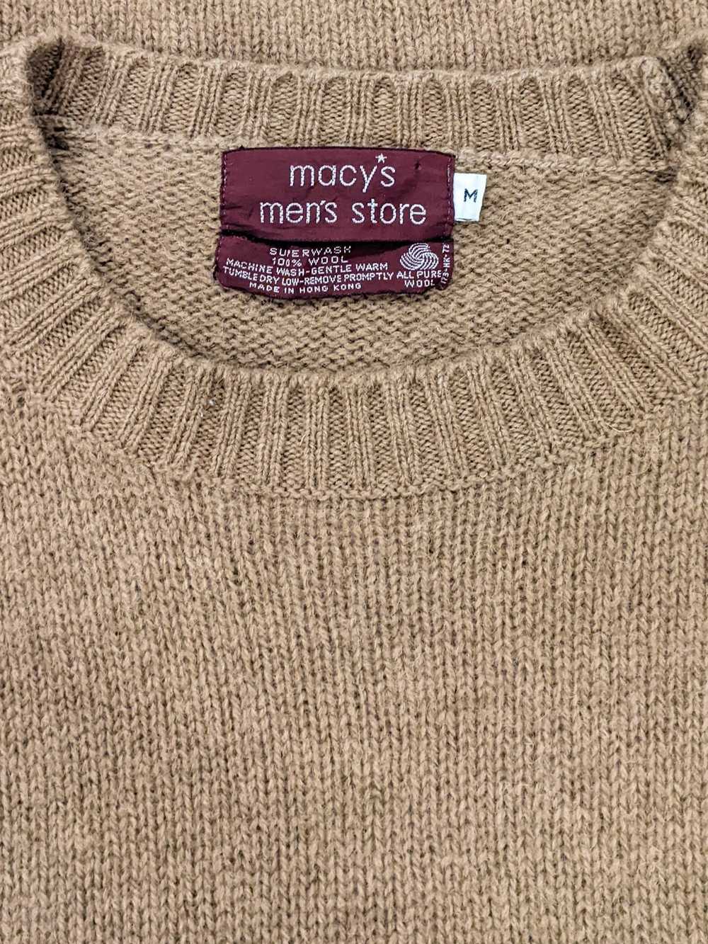 Macys × Vintage Vintage Macy's Men's 100% wool sw… - image 3