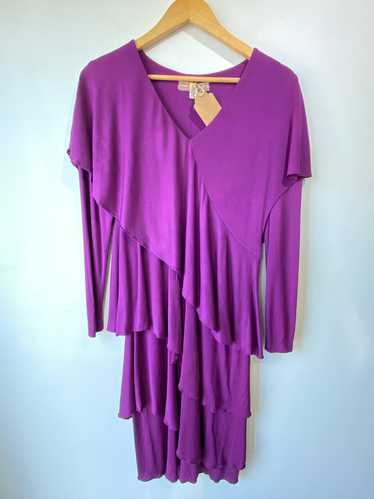 Vintage Holly Harp Purple Tiered Dress