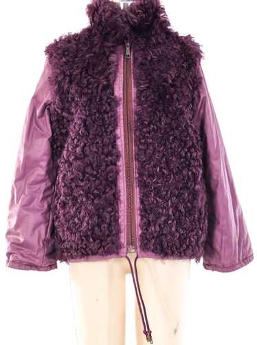 Reversible Lamb Fur Bomber Jacket