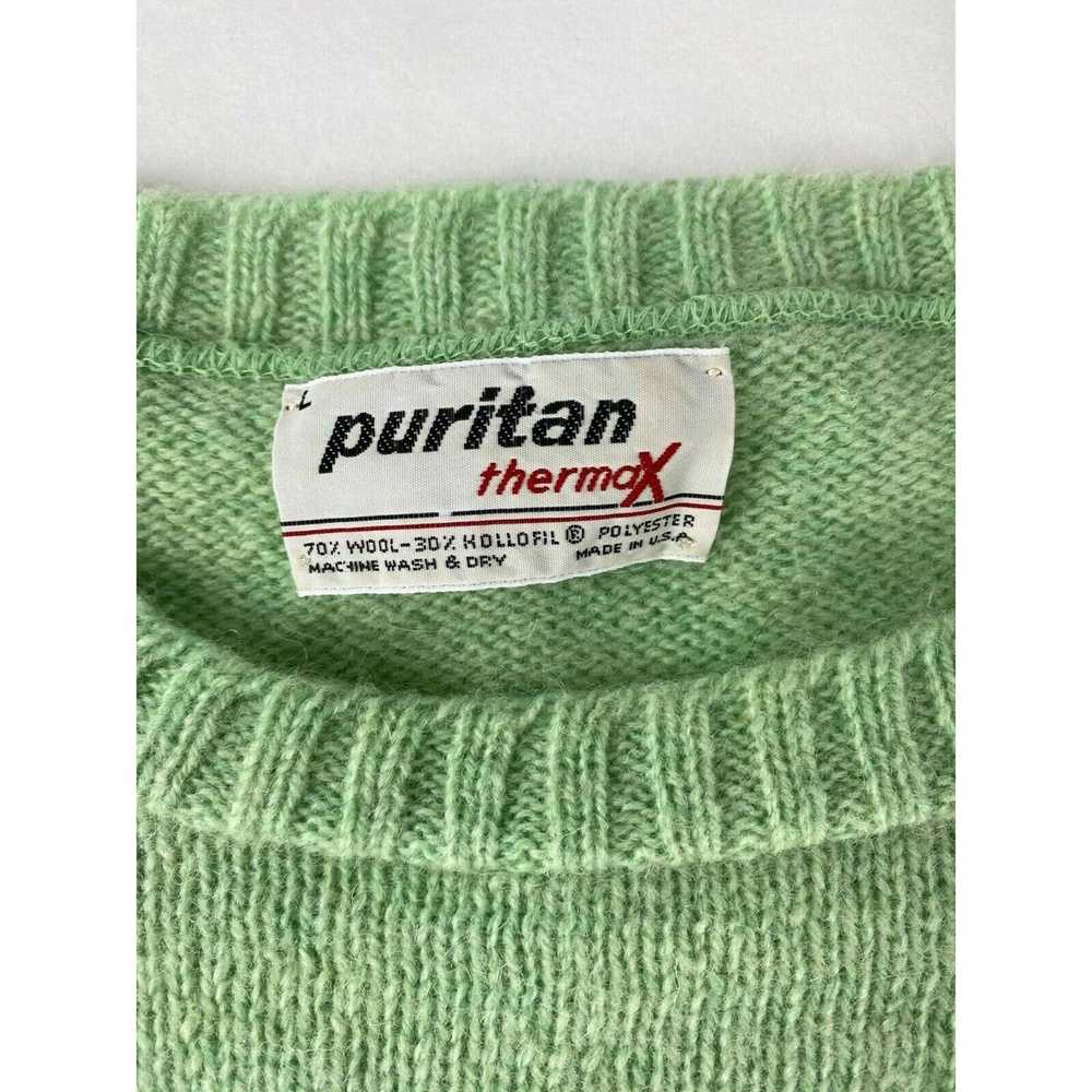 Puritan VINTAGE Puritan Sweater Men L Green Pullo… - image 2