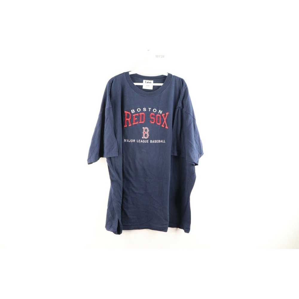 vintage 90s BOSTON RED SOX T-Shirt LARGE trench mlb baseball
