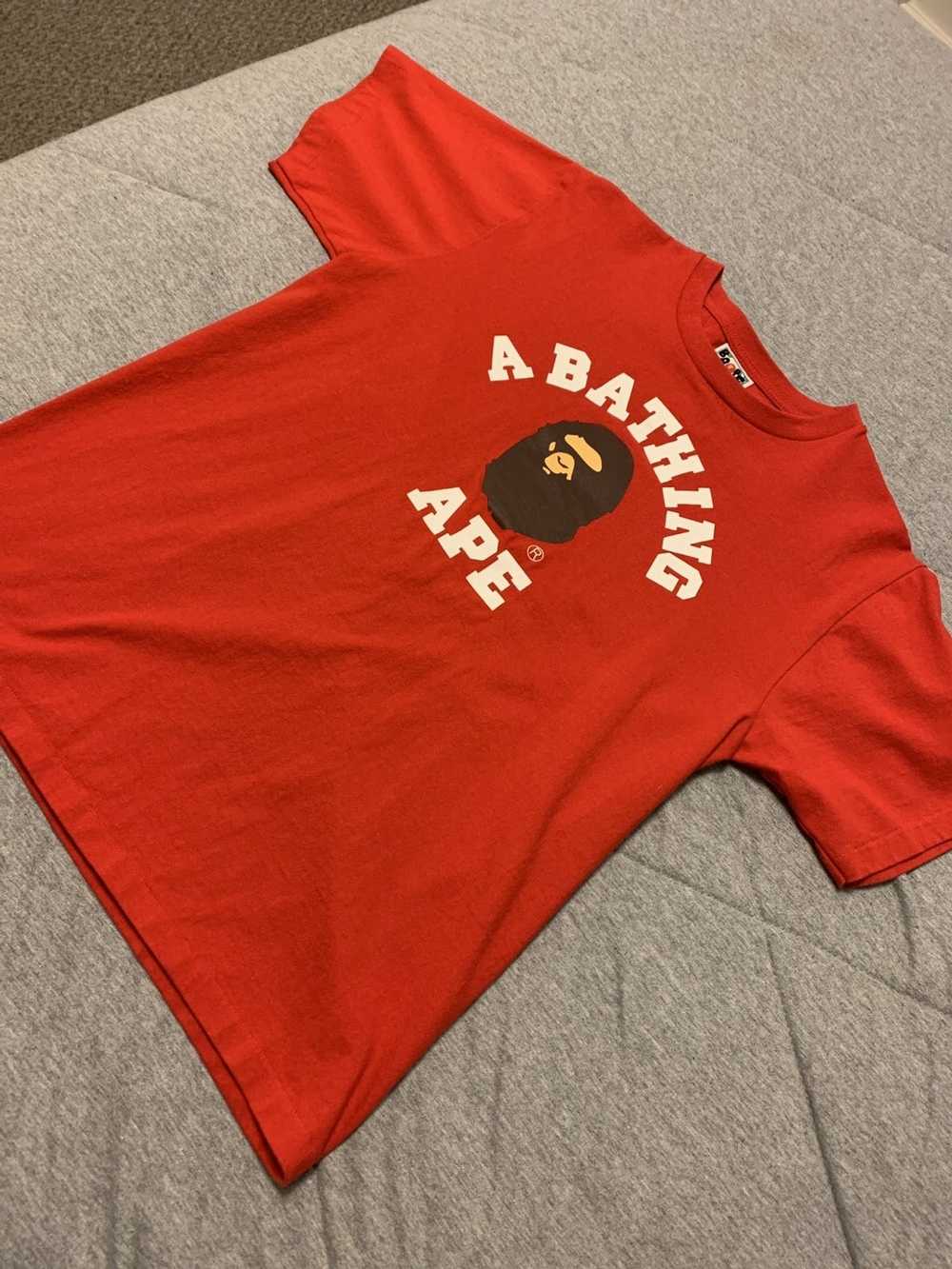 Bape Bape Red Short Sleeve Tee - image 1