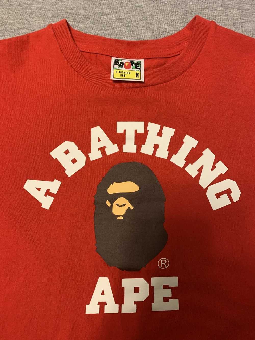 Bape Bape Red Short Sleeve Tee - image 2