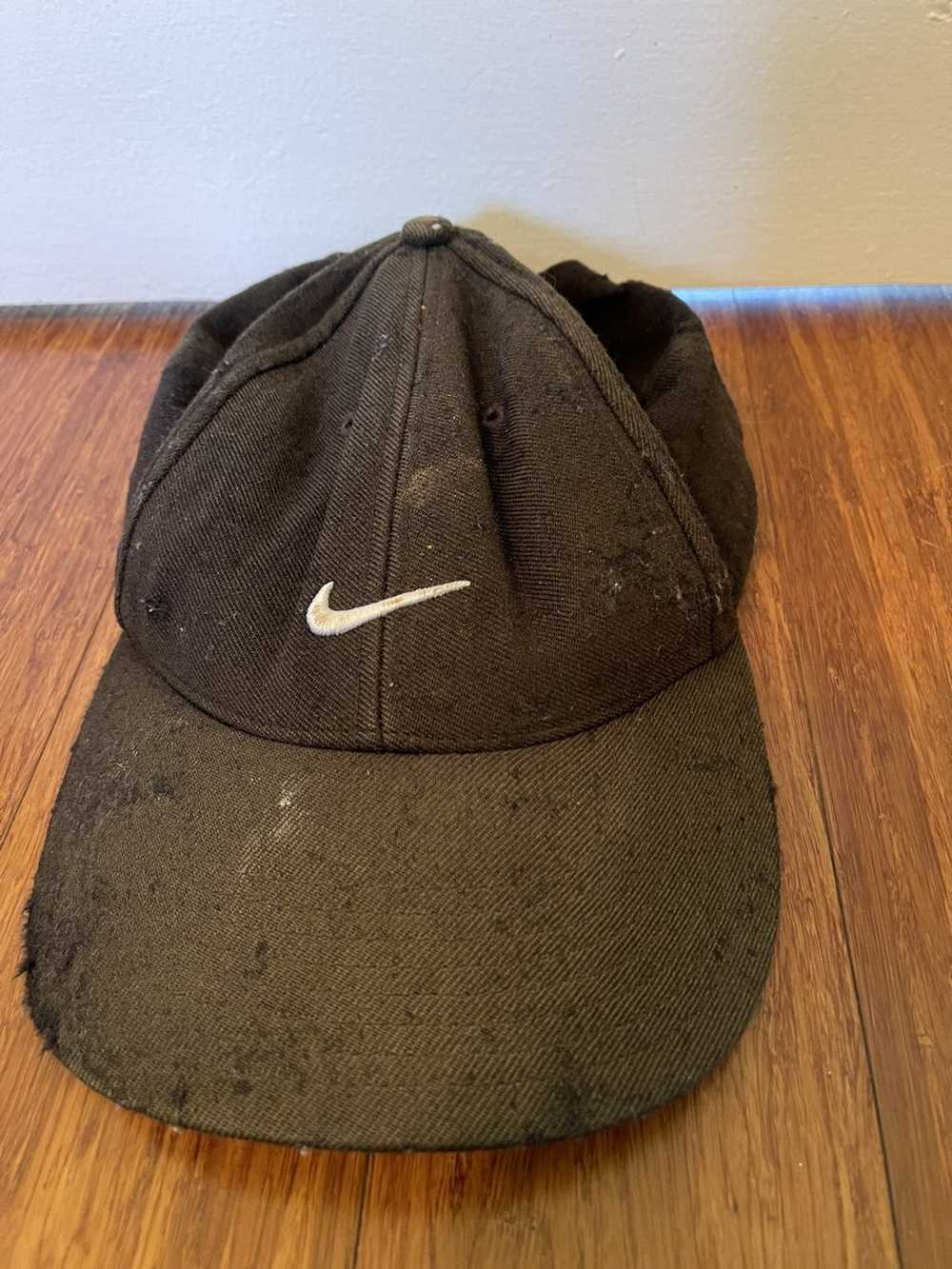 Nike × Vintage Vintage 90s Sun Faded Nike Hat - image 1