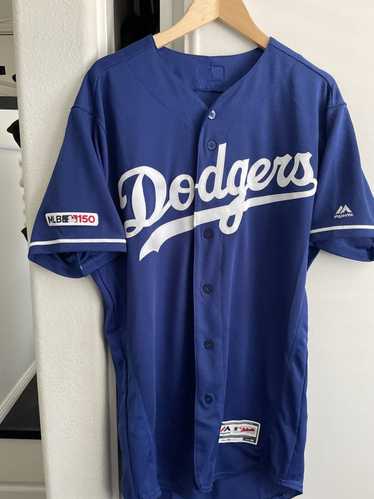 Majestic dodgers authentic away mlb 150th annivers
