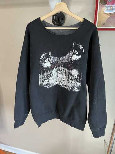 Vintage Vintage Well Worn Wolf Sweatshirt