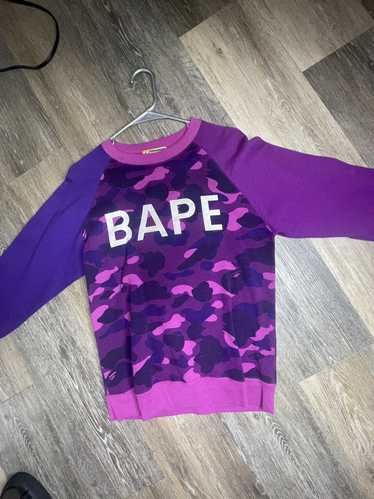Buy BAPE Color Camo Thermal Full Zip Hoodie 'Purple' - 1J30 115 013 PURPLE