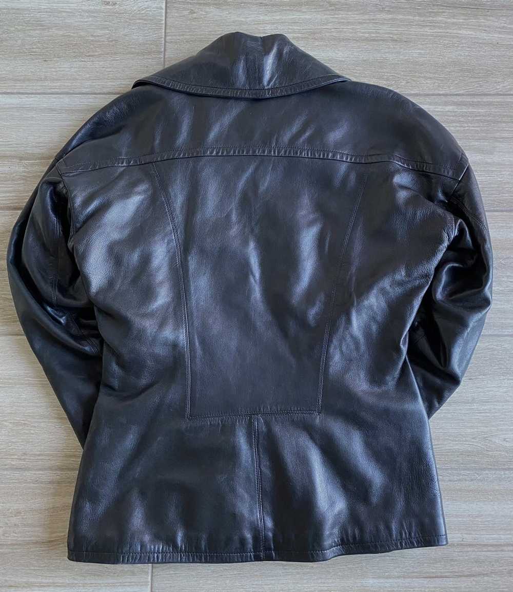 Jil Sander Jil Sander Leather Biker Jacket - image 4