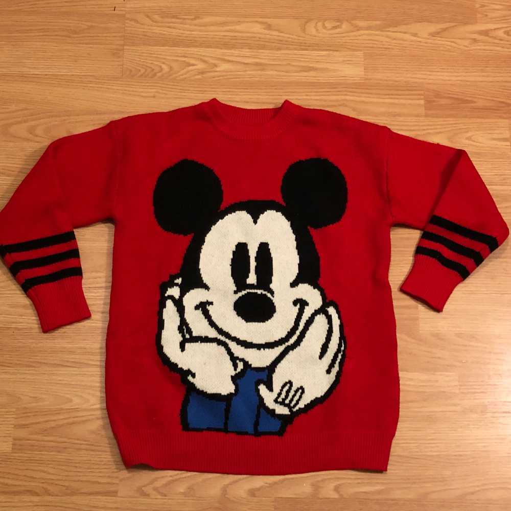 Vintage 90’s Disney Retro Big Face Mickey Mouse K… - image 2