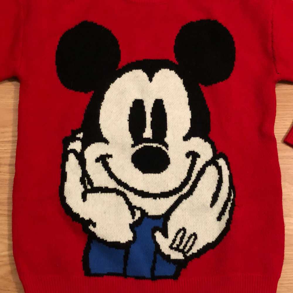 Vintage 90’s Disney Retro Big Face Mickey Mouse K… - image 7