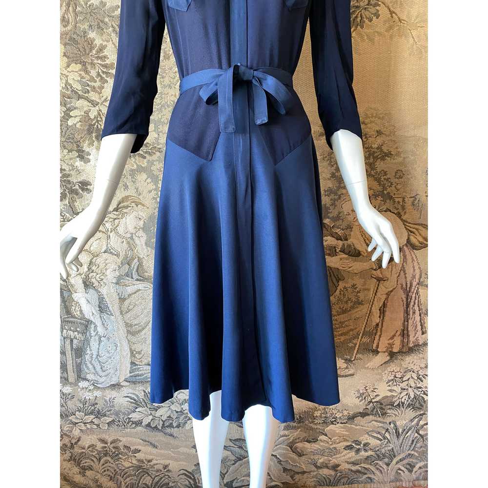 1940s Navy Day Dress - image 12
