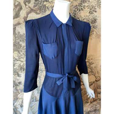 1940s Navy Day Dress - image 1