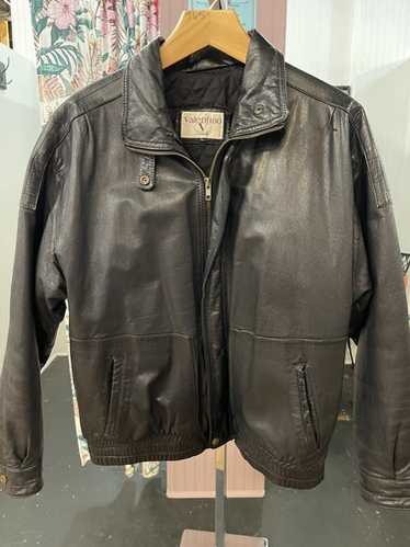 ジャケット・アウター Gianni Valentino short leather bomber Vintage valentino leather jacket - Gem