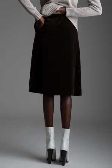 Vintage Yves Saint Laurent Velvet Skirt - image 1