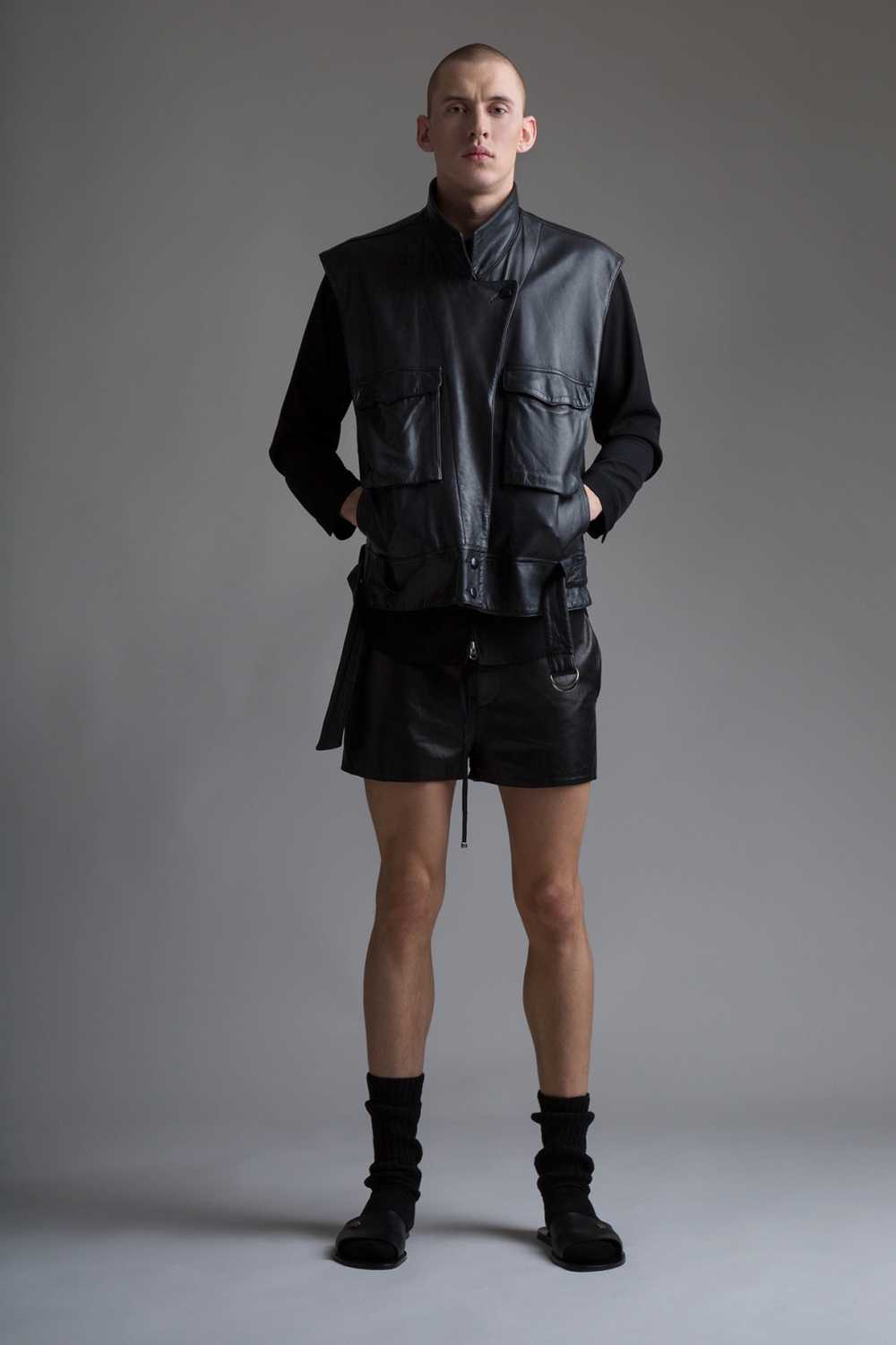 Phillip Lim Leather Gym Shorts - image 1