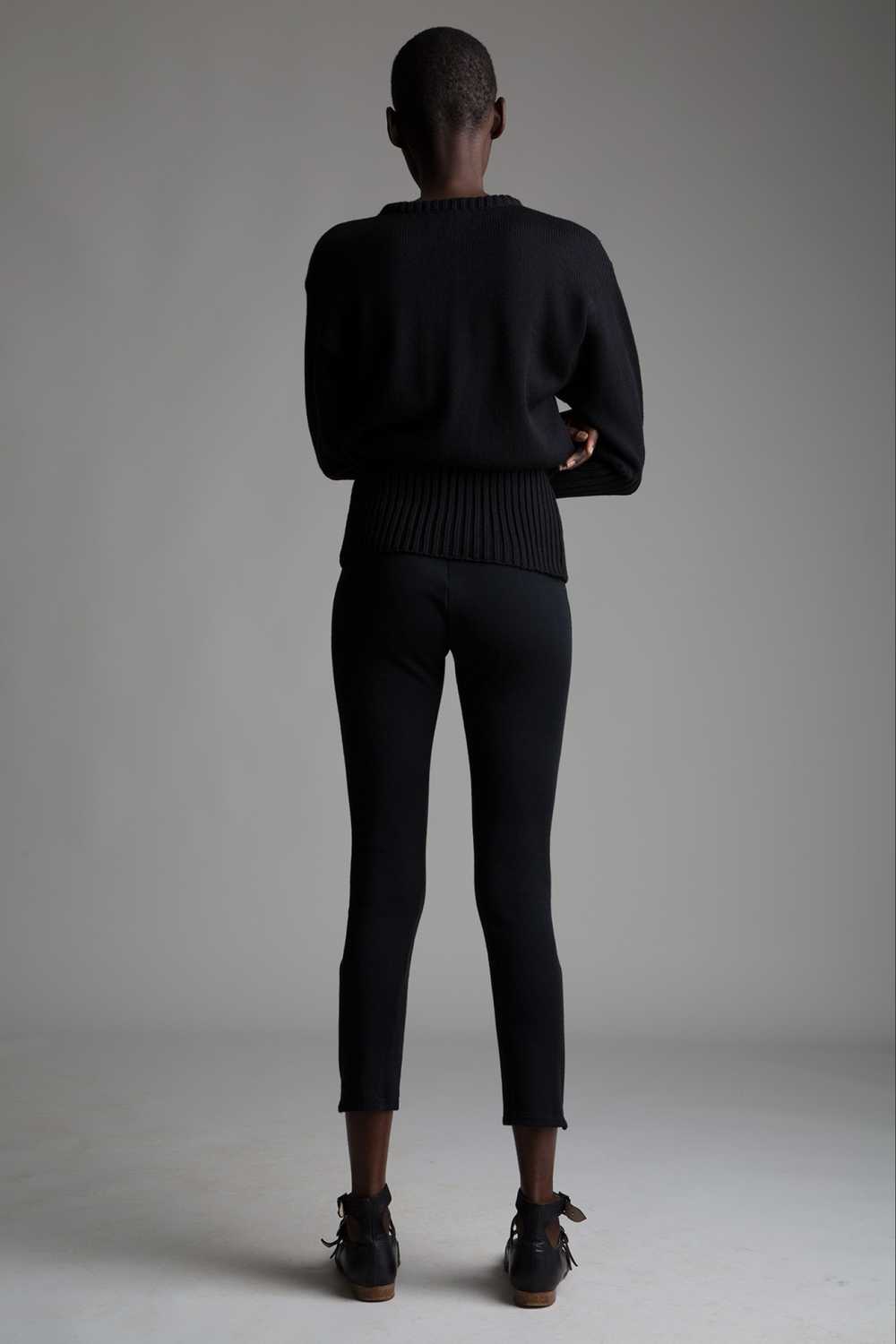 Black Wool Leggings - image 2