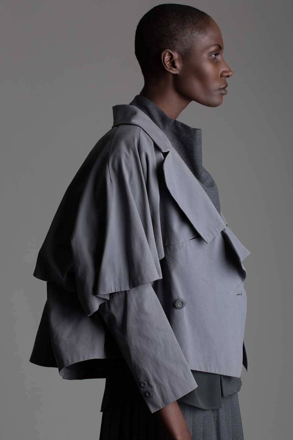 Vintage Issey Miyake Cropped Trench - image 1