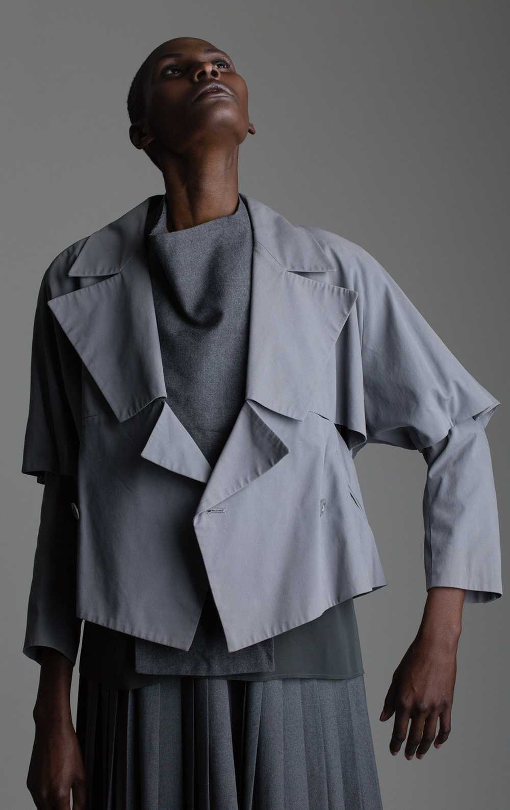 Vintage Issey Miyake Cropped Trench - image 5