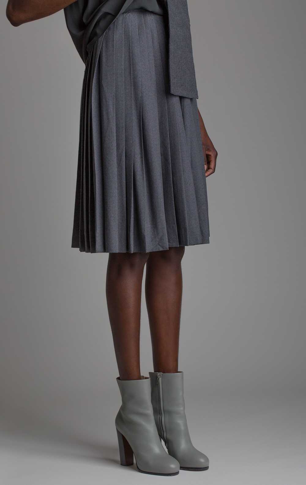 Vintage Pleated Wool Skirt - image 3