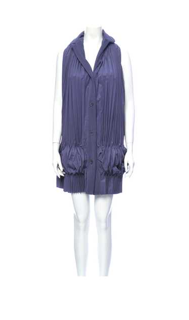 1990s Romeo Gigli Pleated Dress Pockets Square Bac