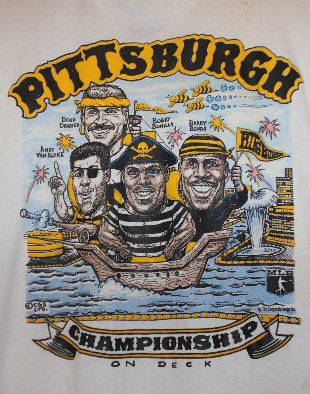 Pittsburgh Pirates Caricature Championship T-Shir… - image 3