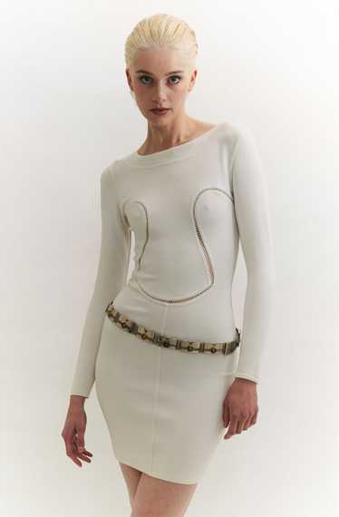 Alaïa F/W 1991 runway body con dress with openwor… - image 1