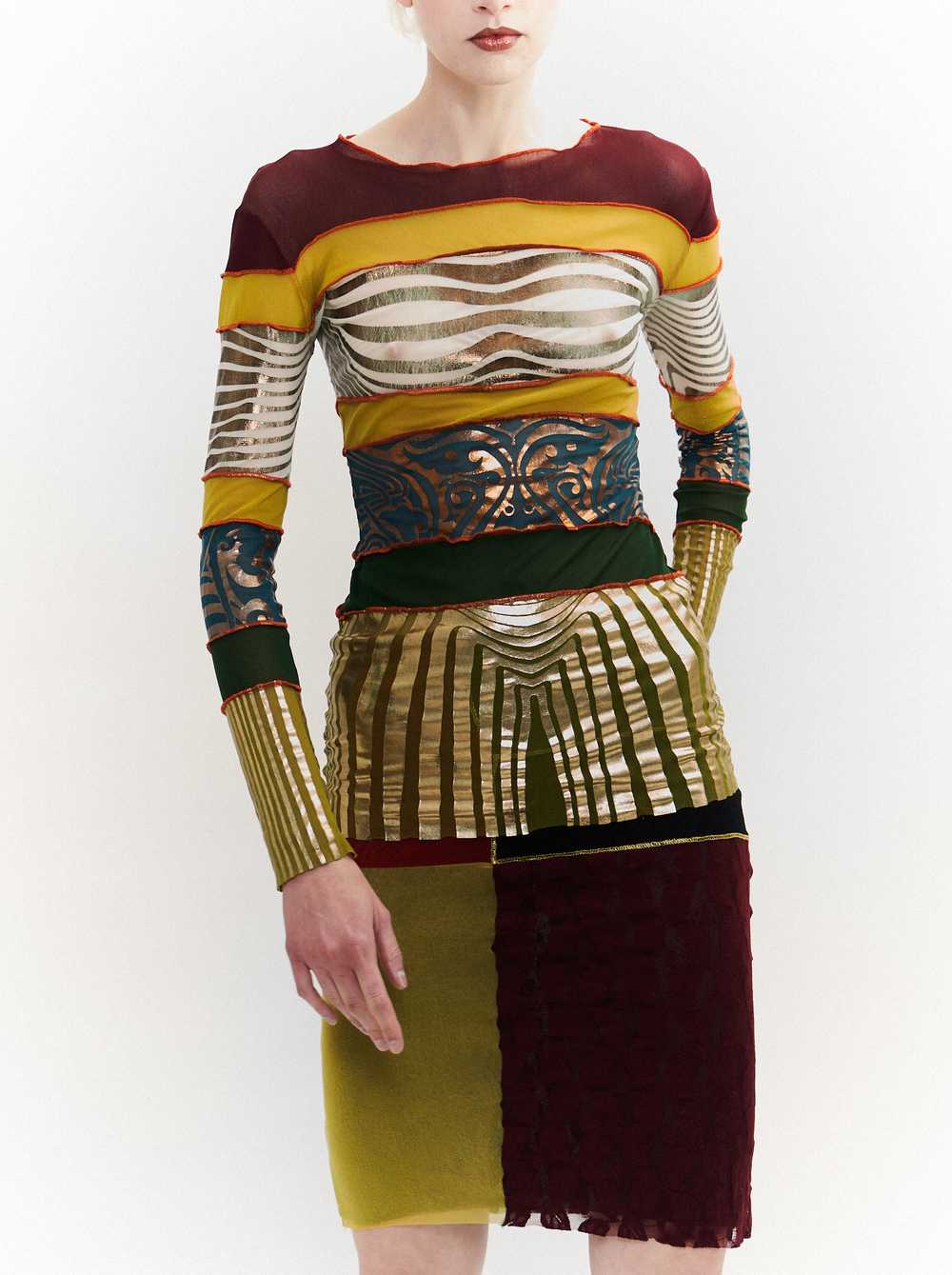 Jean Paul Gaultier S/S 1996 Cyberbaba top & skirt… - image 2