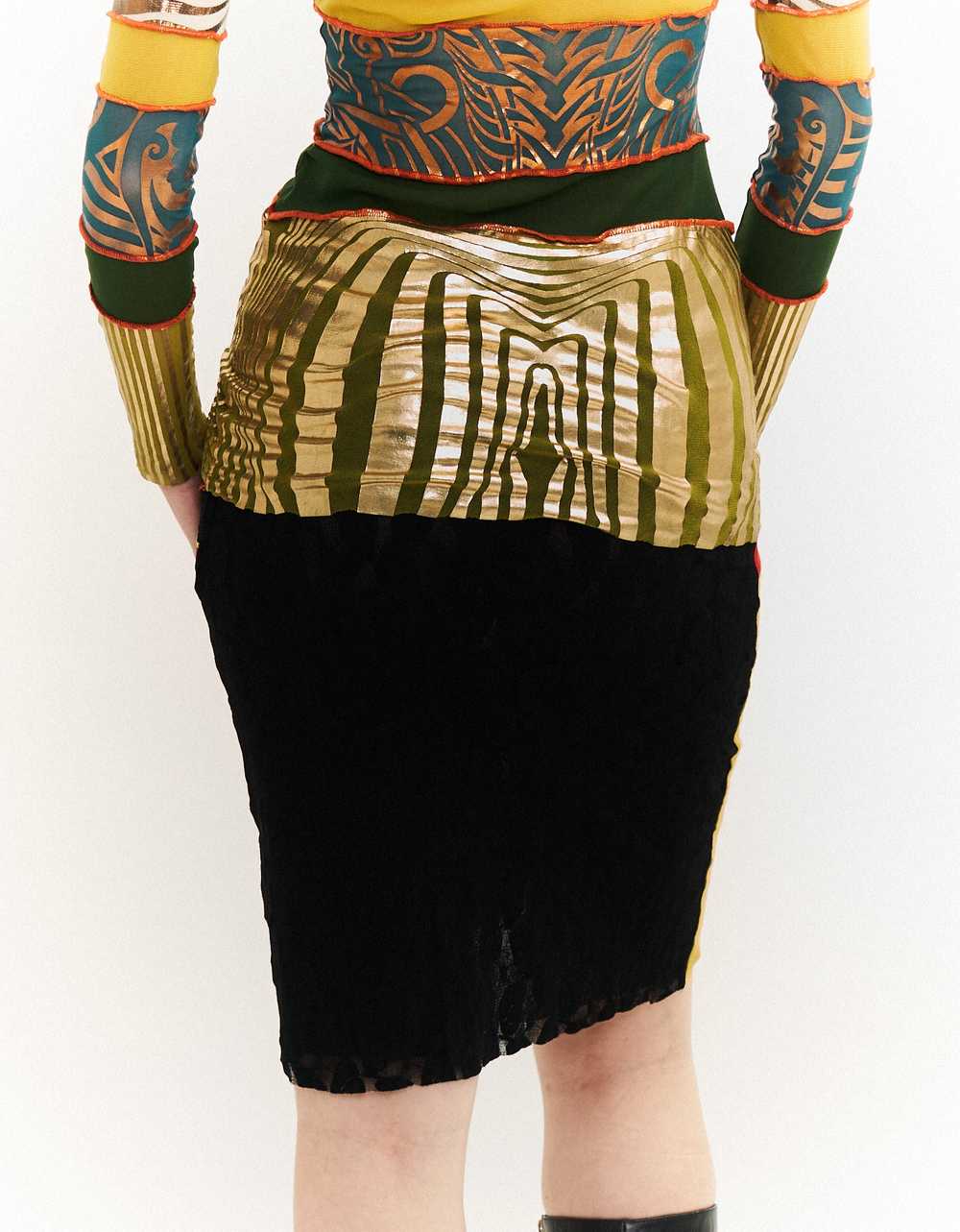 Jean Paul Gaultier S/S 1996 Cyberbaba top & skirt… - image 3