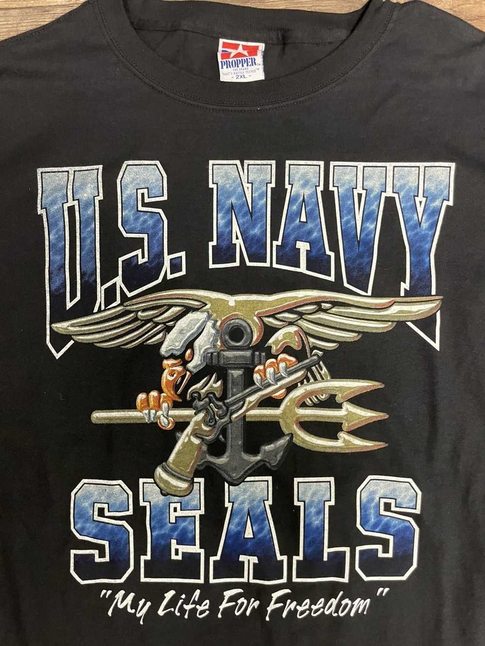 Vintage Vintage US Navy Seals shirt- Size XXL - image 2