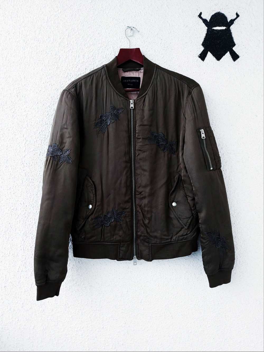 Allsaints × Vintage VINTAGE ALLSAINTS BOMBER FLOW… - image 1