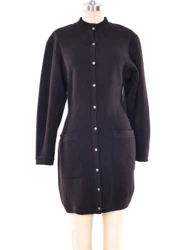 Alaia Snap Front Sweater Dress