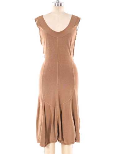 Alaia Taupe Sleeveless Dress